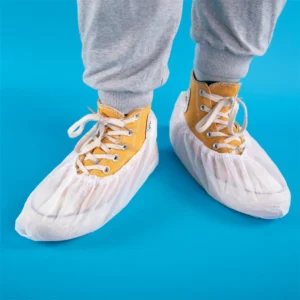 Durable CPE Shoe Cover Disposable Heavy Duty Waterproof Overshoes for Hospitals Laboratories Industrial Cleaning and Food Service