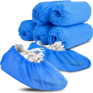 SMS Disposable Shoe Cover Breathable Non Woven Protective Overshoes for Hospitals Laboratories Kitchens Construction Sites and Outdoor Use
